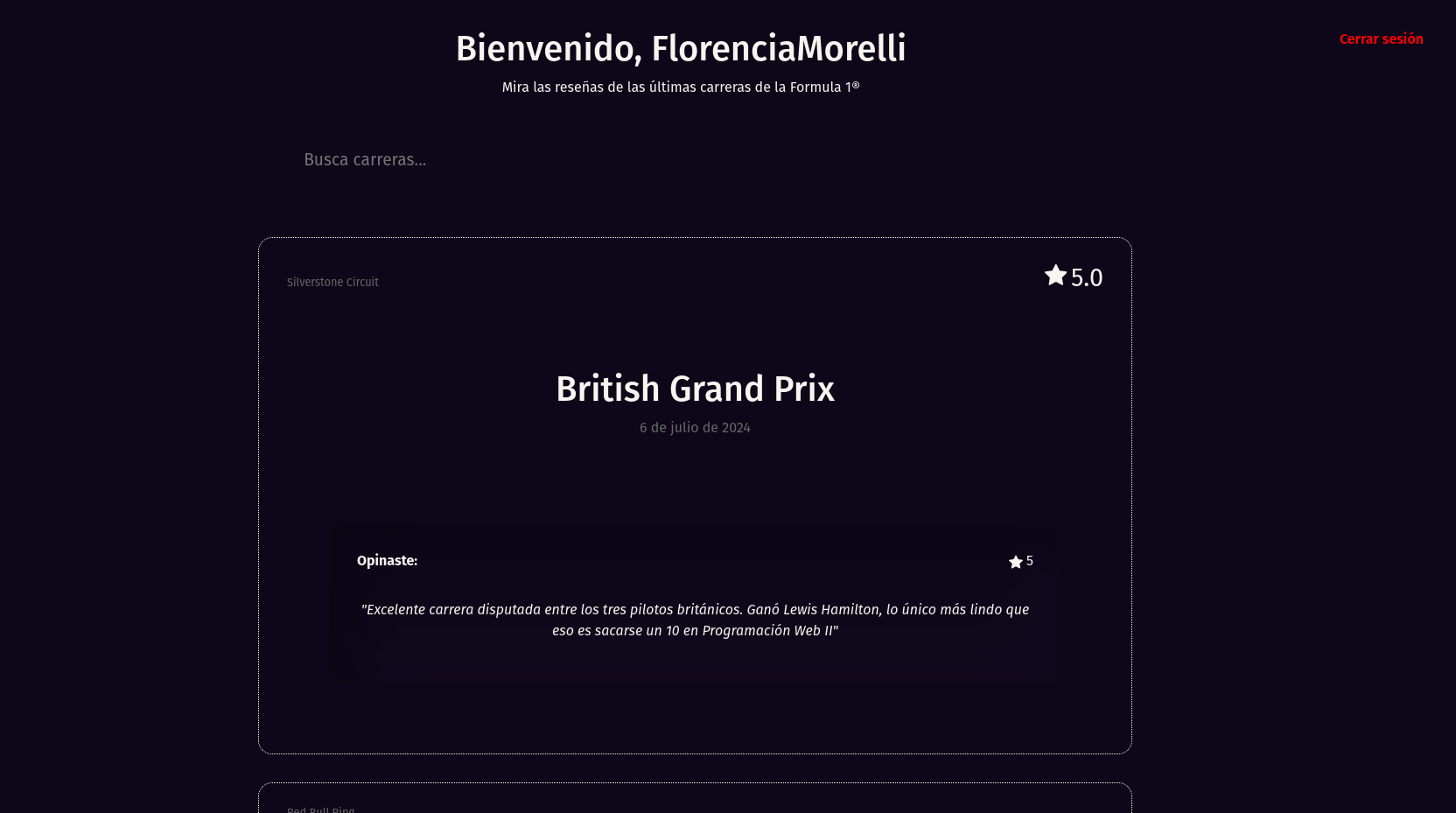 Formula 1 Debrief